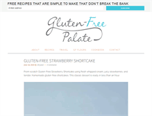 Tablet Screenshot of glutenfreepalate.com
